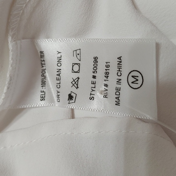 Blues & Greys White High Neck Sleeveless Dress Size M - Picture 4 of 4